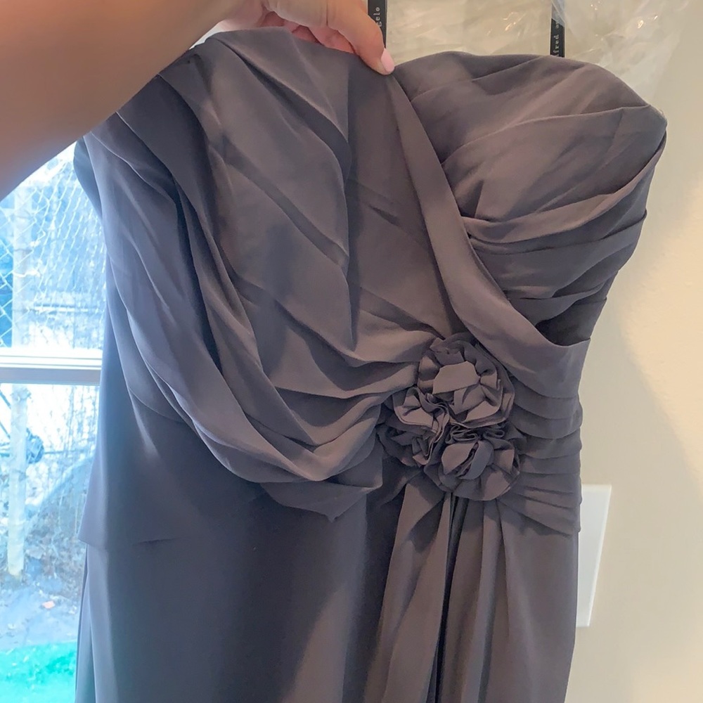 Formal gray gown